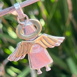 Vintage Taxco Mexico Sterling Silver Angel Pendant – Stamped Taxco 925